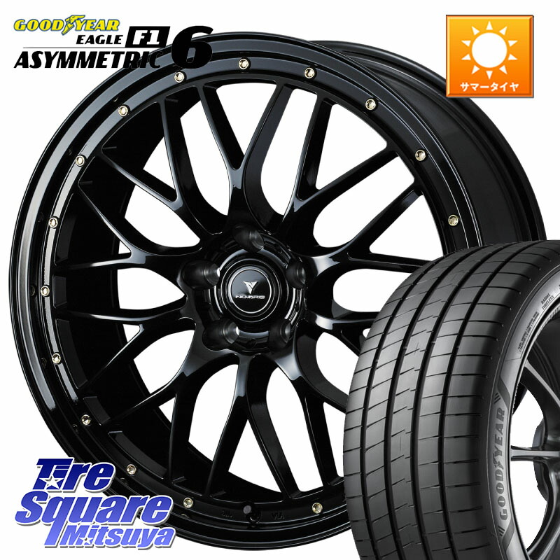WEDS 41065 NOVARIS ASSETE M1 18インチ ノヴァリス アセット 18 X 8.0J +42 5穴 114.3 グッドイヤー EAGLE F1 ASYMMETRIC 6 サマータイヤ 235/40R18