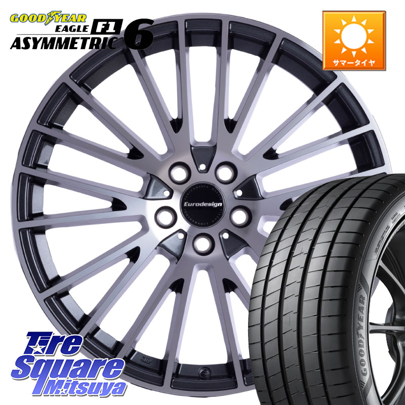 阿部商会 Eurodesign CALWER ホイール 17インチ 17 X 7.0J(MINI F54) +52 5穴 112 グッドイヤー EAGLE F1 ASYMMETRIC 6 サマータイヤ 225/45R17 MINI ミニ クラブマン F54