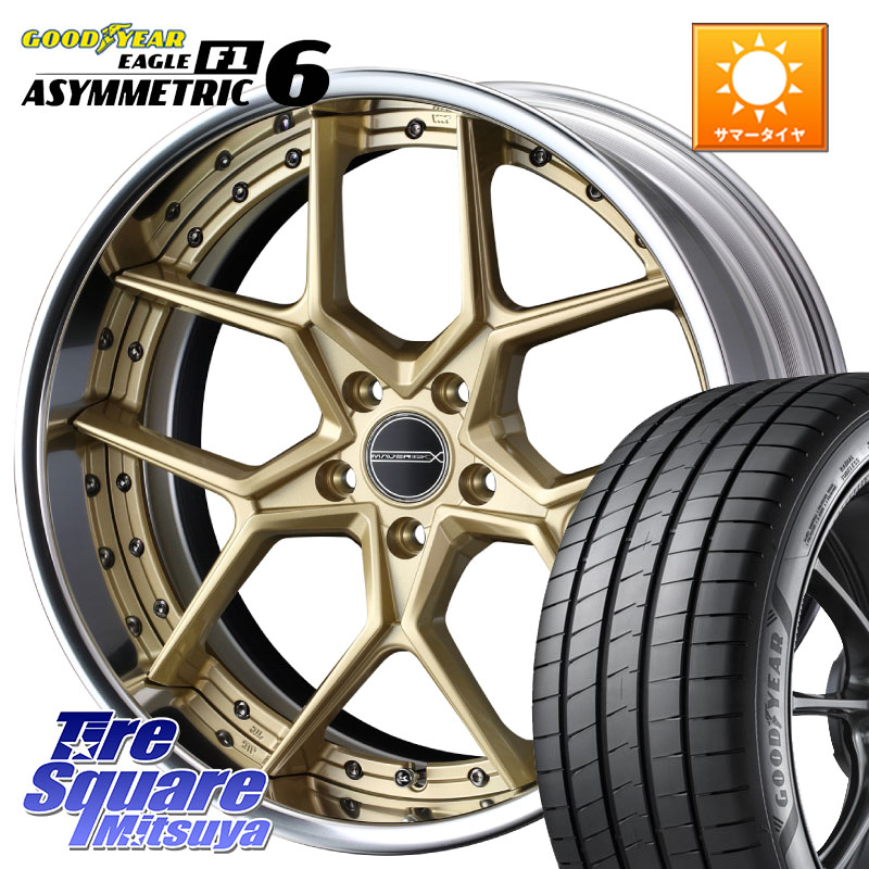 WEDS MAVERICK 1505S S-LoDisk 2ピース ホイール 19インチ 19 X 9.0J +38 5穴 114.3 グッドイヤー EAGLE F1 ASYMMETRIC 6 サマータイヤ 245/45R19