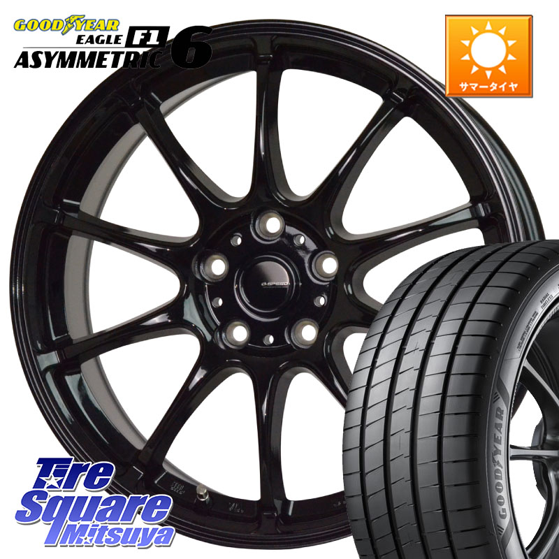 HotStuff G.SPEED G-07 ホイール 17インチ ジースピード 17 X 7.0J +38 5穴 114.3 グッドイヤー EAGLE F1 ASYMMETRIC 6 サマータイヤ 205/50R17 GRヤリスRSノーマルキャリパー