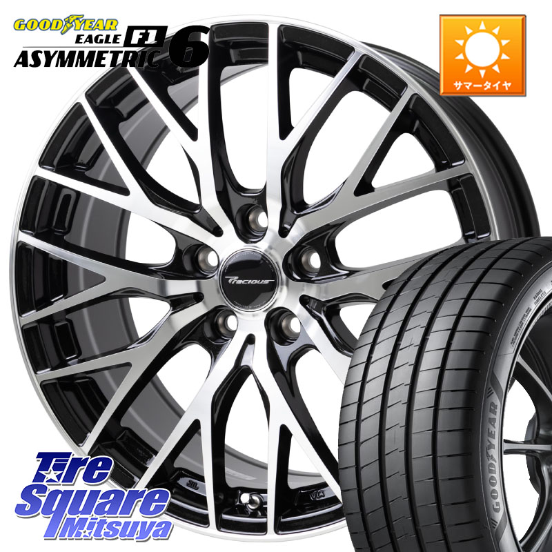 HotStuff Precious HM-1 V2 プレシャス ホイール 18インチ 18 X 8.0J +42 5穴 114.3 グッドイヤー EAGLE F1 ASYMMETRIC 6 サマータイヤ 225/45R18 プリウスアルファ リーフ