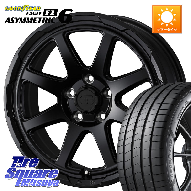 WEDS STADTBERGE BLK スタットベルク ホイール 17インチ 17 X 7.0J +38 5穴 114.3 グッドイヤー EAGLE F1 ASYMMETRIC 6 サマータイヤ 215/45R17