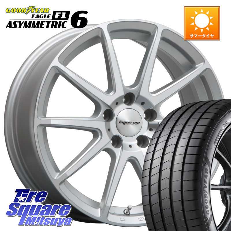 グッドイヤー EAGLE F1 ASYMMETRIC 6 サマータイヤ 225/40R18MLJ HYPERION CVX ハイペリオン ホイール 18インチ 18X8.0J 38 5穴 114.3 インサイト｜タイヤスクエアミツヤ