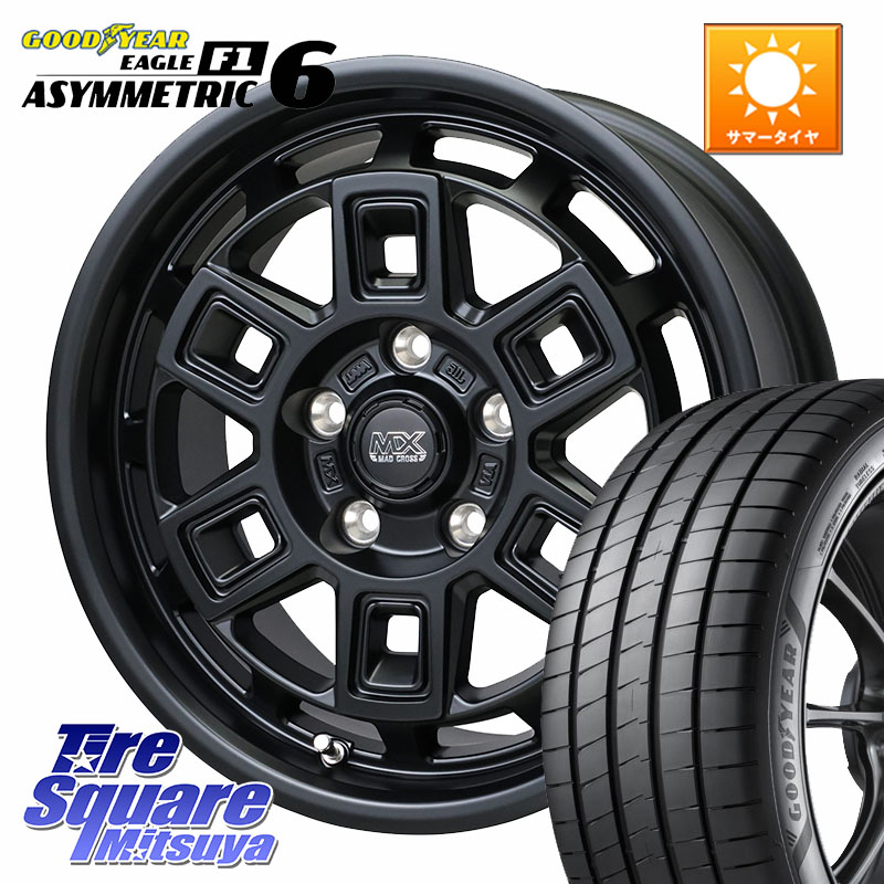 HotStuff MAD CROSS AEVER マッドクロス アイヴァー ホイール 17インチ 17 X 7.0J +38 5穴 114.3 グッドイヤー EAGLE F1 ASYMMETRIC 6 サマータイヤ 205/50R17 GRヤリスRSノーマルキャリパー