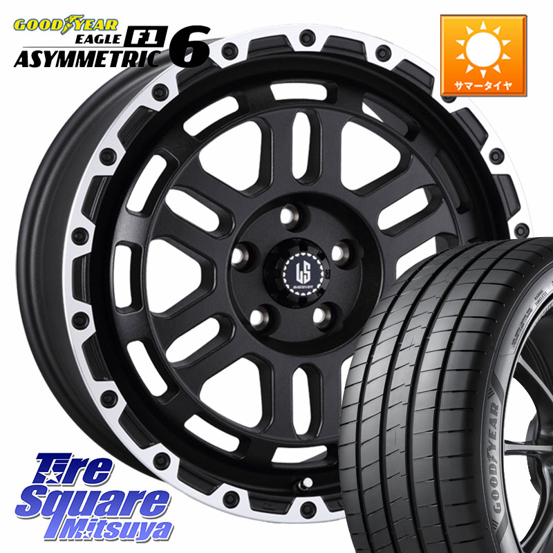 グッドイヤー EAGLE F1 ASYMMETRIC 6 サマータイヤ 225/50R17阿部商会 LA STRADA DISCOVER ホイール 17インチ 17X7.0J 38 5穴 114.3 マークXジオ RX-8 MAZDA｜タイヤスクエアミツヤ 104,011円