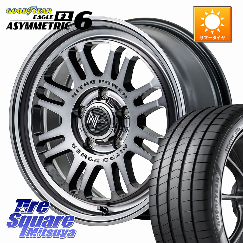 MANARAY NITRO POWER M16 ASSAULT ホイール 17インチ 17 X 7.0J +42 5穴 114.3 グッドイヤー EAGLE F1 ASYMMETRIC 6 サマータイヤ 225/50R17 WRX S4(VBH)