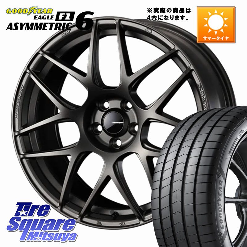 グッドイヤー EAGLE F1 ASYMMETRIC 6 サマータイヤ 205/45R17WEDS WedsSport SA-27R SA27R ウェッズ スポーツ ホイール ◇参考画像 17インチ 17X6.5J 42 4穴 100 アクア ロードスター(ローダウン等) ロードスターRF キューブ CUBE 日産 MAZDA2 マツダ2(デミオ) ヤリス|タイヤスクエアミツヤ