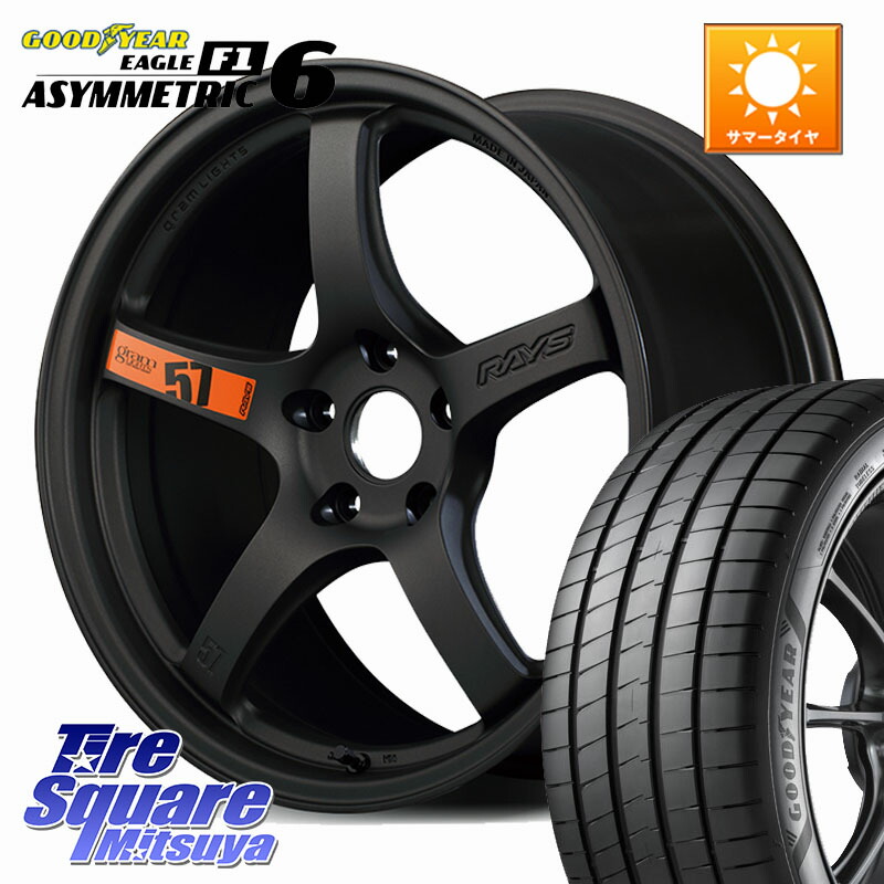 RAYS 【欠品次回要問合せ】 gramLIGHTS 57CR SpecD ホイール 19インチ 19 X 8.5J +45 5穴 114.3 グッドイヤー EAGLE F1 ASYMMETRIC 6 サマータイヤ 245/40R19 10系カローラクロス