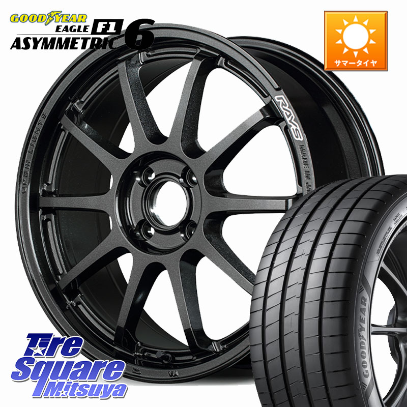 RAYS 【欠品次回要問合せ】 gramLIGHTS 57NR ホイール 17インチ 17 X 7.0J +47 4穴 100 グッドイヤー EAGLE F1 ASYMMETRIC 6 サマータイヤ 215/40R17