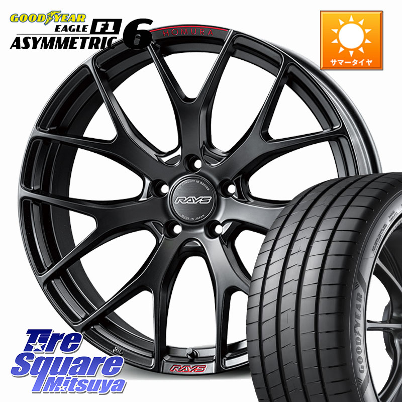 RAYS 【欠品次回7~8月】 HOMURA 2x7FT SPORT EDITION ホイール 19インチ 19 X 7.0J +38 5穴 114.3 グッドイヤー EAGLE F1 ASYMMETRIC 6 サマータイヤ 225/35R19 リーフ