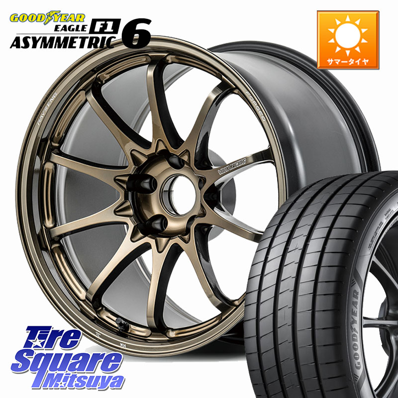 RAYS 【欠品次回10~11月】 CE28N-plus VOLK RACING 鍛造 ホイール 18インチ 18 X 8.5J(VAB 6POT) +45 5穴 114.3 グッドイヤー EAGLE F1 ASYMMETRIC 6 サマータイヤ 245/40R18 WRX STI アプライドD-F(ブレンボ6POTキャリパー)対応