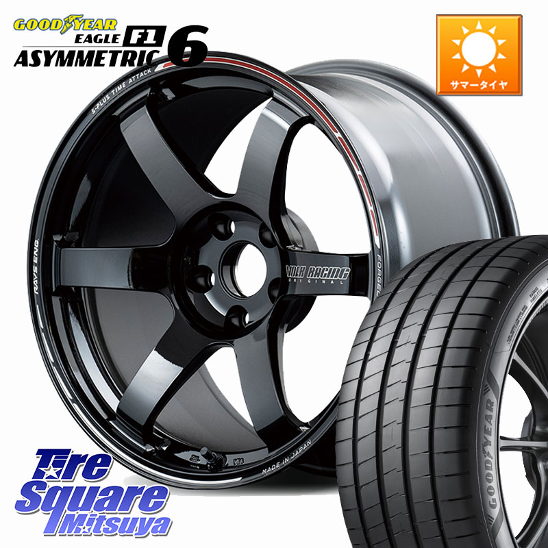 グッドイヤー EAGLE F1 ASYMMETRIC 6 サマータイヤ 235/45R18RAYS 【欠品次回3~4月】 TE37 SAGA S-plus TIME ATTACK EDITION VOLK RACING 鍛造 ホイール 18インチ 18X8.0J 46 5穴 114.3 CY2アコード 70系カムリ キザシ アコード｜タイヤスクエアミツヤ