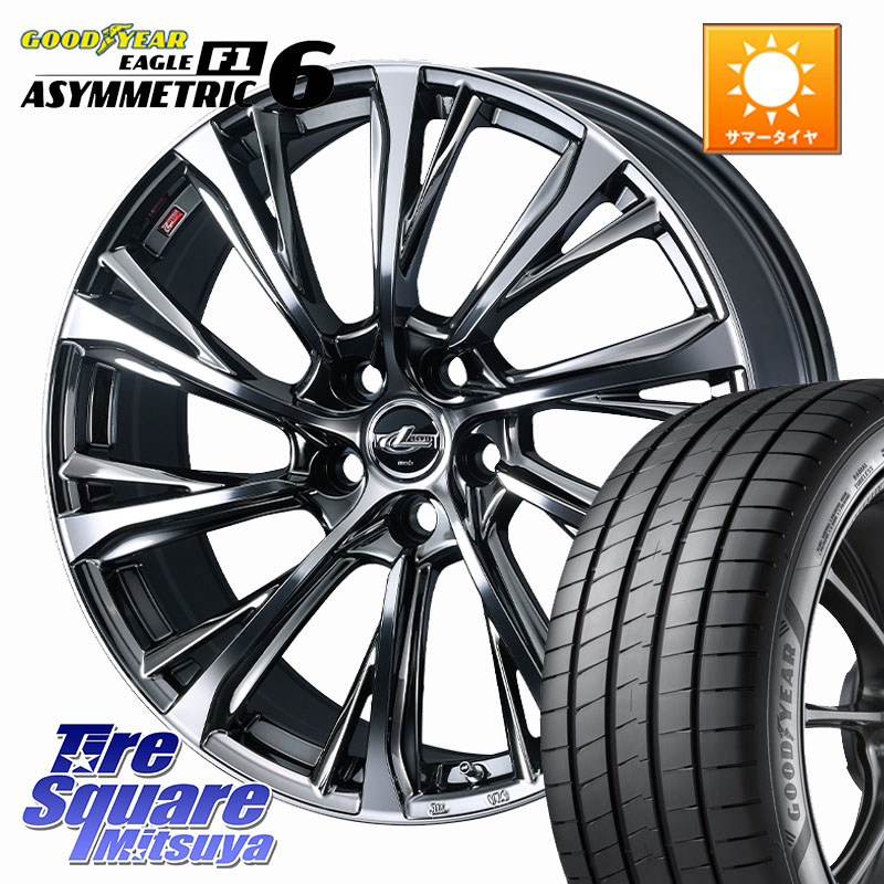 WEDS LEONIS JG レオニスJG ホイール 19インチ 19 X 8.0J +43 5穴 114.3 グッドイヤー EAGLE F1 ASYMMETRIC 6 サマータイヤ 235/35R19 プリウスアルファ