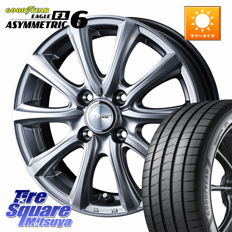 WEDS JOKER SMASH ホイール 17インチ ジョーカースマッシュ 17 X 6.0J +40 4穴 100 グッドイヤー EAGLE F1 ASYMMETRIC 6 サマータイヤ 205/50R17 E13オーラ