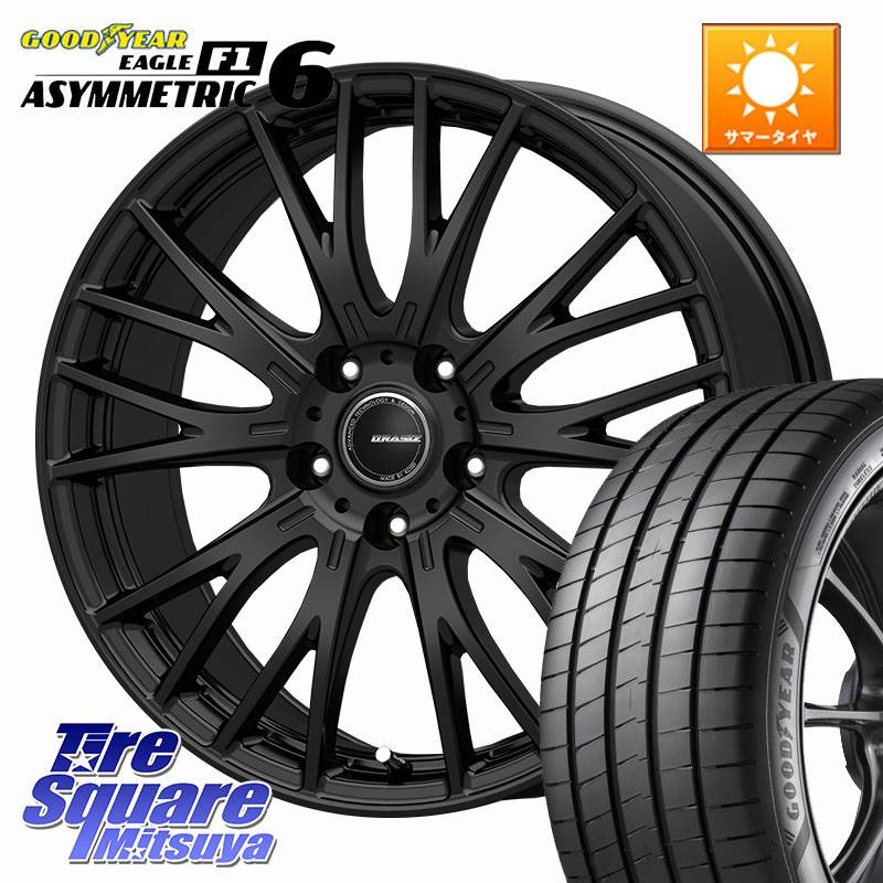 KOSEI QRASIZ クレイシズ SE48 ホイール 18インチ 18 X 8.0J +43 5穴 114.3 グッドイヤー EAGLE F1 ASYMMETRIC 6 サマータイヤ 245/45R18