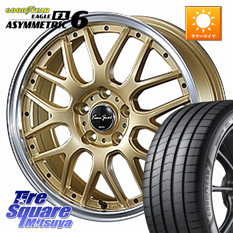 BLEST EuroSport Type815 ホイール 17インチ 17 X 7.0J +48 5穴 100 グッドイヤー EAGLE F1 ASYMMETRIC 6 サマータイヤ 225/55R17