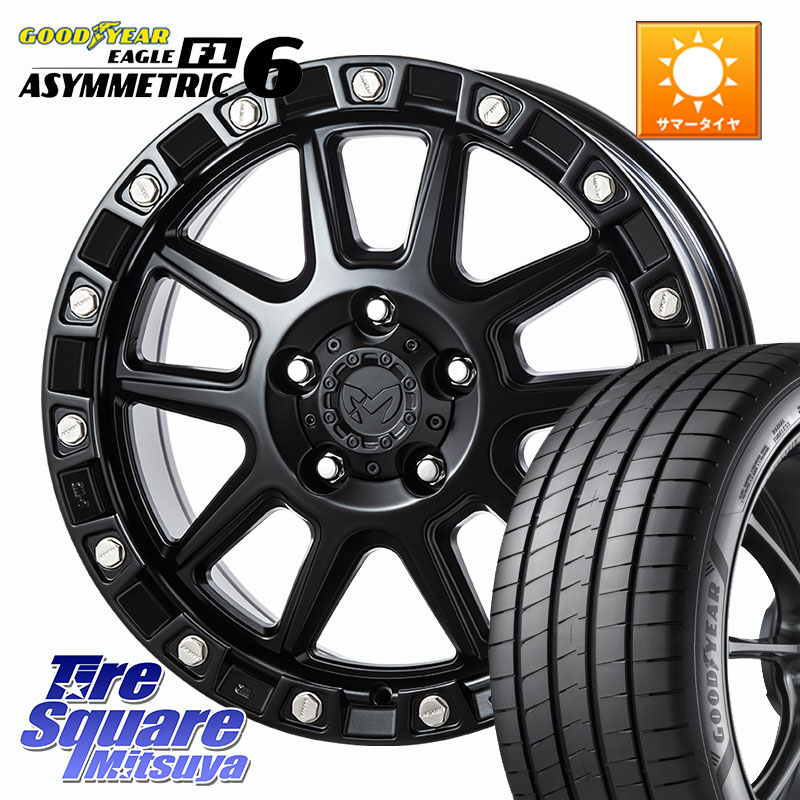 MKW M205 ブラックキャット ホイール 18インチ 18 X 8.0J +40 5穴 114.3 グッドイヤー EAGLE F1 ASYMMETRIC 6 サマータイヤ 235/50R18 30系アルファード 30系ヴェルファイア 20系アルファード