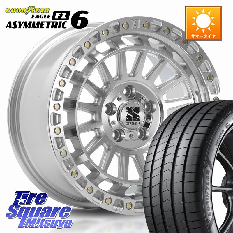 MLJ XJ08 XTREME-J ホイール 18インチ 18 X 8.0J +40 5穴 114.3 グッドイヤー EAGLE F1 ASYMMETRIC 6 サマータイヤ 245/45R18