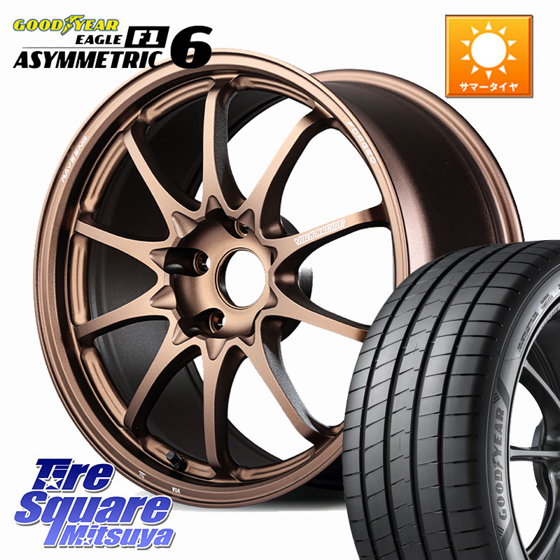 RAYS 【欠品次回10~11月】 CE28N-plus VOLK RACING 鍛造 ホイール 18インチ 18 X 8.5J(VAB 6POT) +45 5穴 114.3 グッドイヤー EAGLE F1 ASYMMETRIC 6 サマータイヤ 245/40R18 WRX STI アプライドD-F(ブレンボ6POTキャリパー)対応