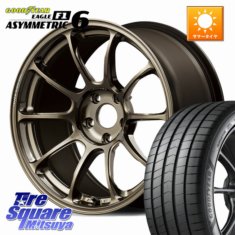 RAYS 【欠品次回10~11月】 ZE40 VOLK RACING 鍛造 ホイール 18インチ 18 X 8.5J(VAB 6POT) +45 5穴 114.3 グッドイヤー EAGLE F1 ASYMMETRIC 6 サマータイヤ 245/40R18 WRX STI アプライドD-F(ブレンボ6POTキャリパー)対応
