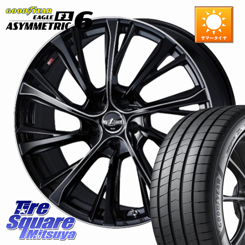WEDS LEONIS JG レオニスJG ホイール 17インチ 17 X 7.0J +47 5穴 114.3 グッドイヤー EAGLE F1 ASYMMETRIC 6 サマータイヤ 215/45R17