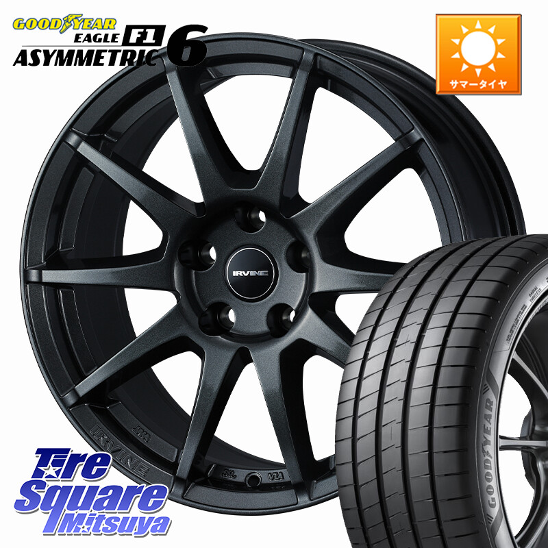 グッドイヤー EAGLE F1 ASYMMETRIC 6 サマータイヤ 225/55R17WEDS IRVINE S02 アーヴィンS02 輸入車専用ホイール 17インチ 17X7.5J(BMW G30 G31) 30 5穴 112 BMW 5シリーズ G30 G31|タイヤスクエアミツヤ