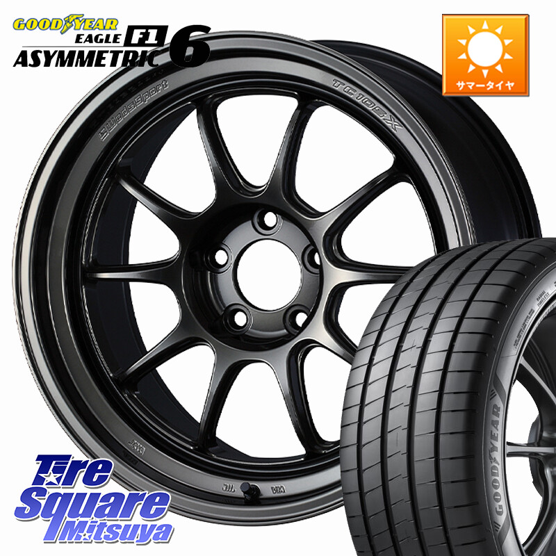 グッドイヤー EAGLE F1 ASYMMETRIC 6 サマータイヤ 255/35R18WEDS TC105X DSR ウェッズスポーツ ホイール 18インチ 18X8.5J(GR YARIS RZ) 43 5穴 114.3 GRヤリス ローダウン向けチューナーサイズ｜タイヤスクエアミツヤ