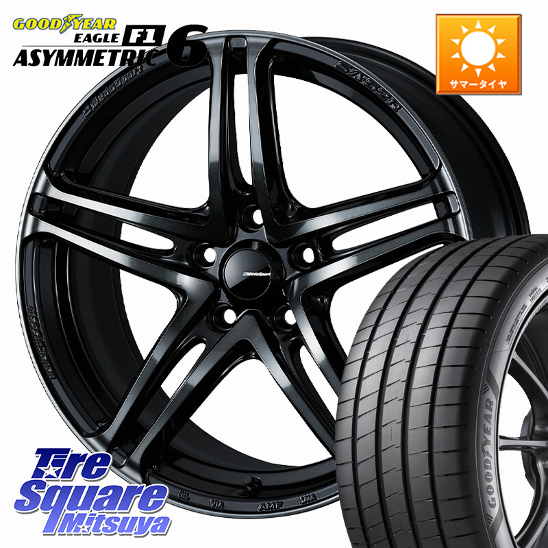 グッドイヤー EAGLE F1 ASYMMETRIC 6 サマータイヤ 215/45R17WEDS WedsSport SA-52R SA52R ウェッズ スポーツ ホイール 17インチ 17X7.0J 45 5穴 100 カローラスポーツ 50系プリウス BRZ/86/GR86 ウィッシュ WISH プリウス・プリウスPHV CT レクサス GR 86 ハチロク 86｜タイヤスクエアミツヤ