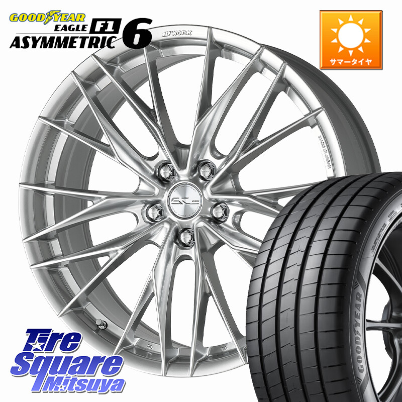 グッドイヤー EAGLE F1 ASYMMETRIC 6 サマータイヤ 235/45R18WORK SCHWERT BRUNNEN LX ホイール 18インチ 18X8.0J 38 5穴 114.3 CY2アコード GS (GS F除く) レクサス アコード｜タイヤスクエアミツヤ