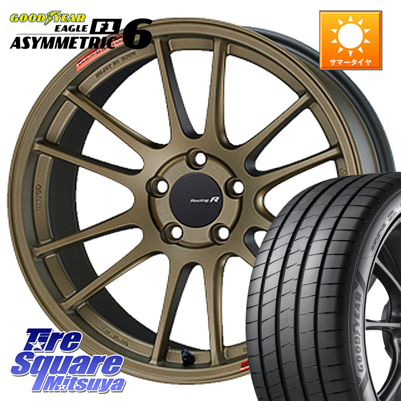 グッドイヤー EAGLE F1 ASYMMETRIC 6 サマータイヤ 225/40R18ENKEI エンケイ Racing Revolution GTC01RR ホイール 18X9.0J(GR YARIS RZ) 40 5穴 114.3 GRヤリス ローダウン向けチューナーサイズ|タイヤスクエアミツヤ