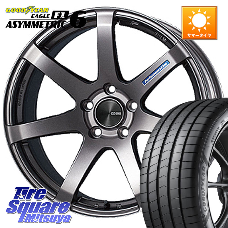 グッドイヤー EAGLE F1 ASYMMETRIC 6 サマータイヤ 215/40R17ENKEI エンケイ PerformanceLine PF07 DS ホイール 17X7.0J 48 4穴 100 インサイト フィット FIT|タイヤスクエアミツヤ