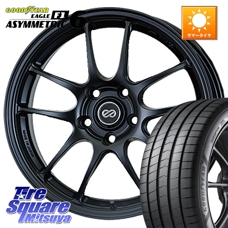 ENKEI エンケイ PerformanceLine PF01 BK ホイール 18 X 8.0J +45 5穴 114.3 グッドイヤー EAGLE F1 ASYMMETRIC 6 サマータイヤ 245/40R18 WRX S4(VBH)