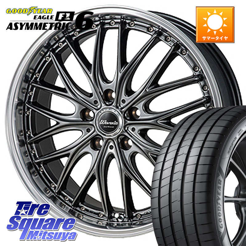 MONZA Warwic DEEPRAND ホイール 18 X 8.0J +40 5穴 114.3 グッドイヤー EAGLE F1 ASYMMETRIC 6 サマータイヤ 225/40R18