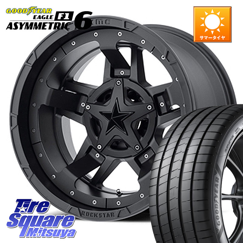 KMC XD827 ROCKSTAR3 ホイール 17インチ ロックスター3 17 X 8.0J +35 5穴 114.3 グッドイヤー EAGLE F1 ASYMMETRIC 6 サマータイヤ 225/50R17