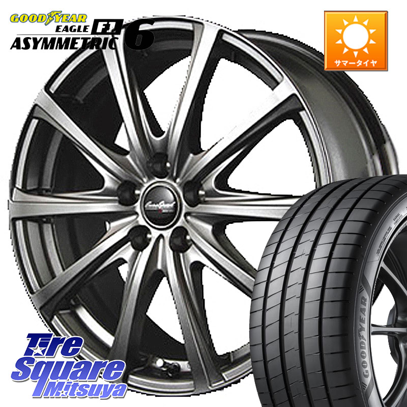 グッドイヤー EAGLE F1 ASYMMETRIC 6 サマータイヤ 225/40R18MANARAY MID EuroSpeed ユーロスピード V25 ホイール 18インチ 18X7.5J 38 5穴 114.3 GRヤリスRSノーマルキャリパー インサイト｜タイヤスクエアミツヤ