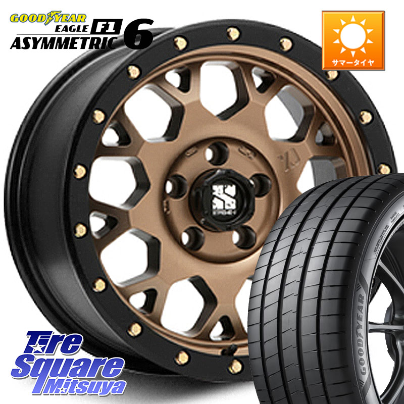 MLJ XJ04 XTREME-J エクストリームJ マットブロンズ ホイール 17インチ 17 X 7.0J +42 5穴 114.3 グッドイヤー EAGLE F1 ASYMMETRIC 6 サマータイヤ 205/50R17 GRヤリスRSノーマルキャリパー フロンクス