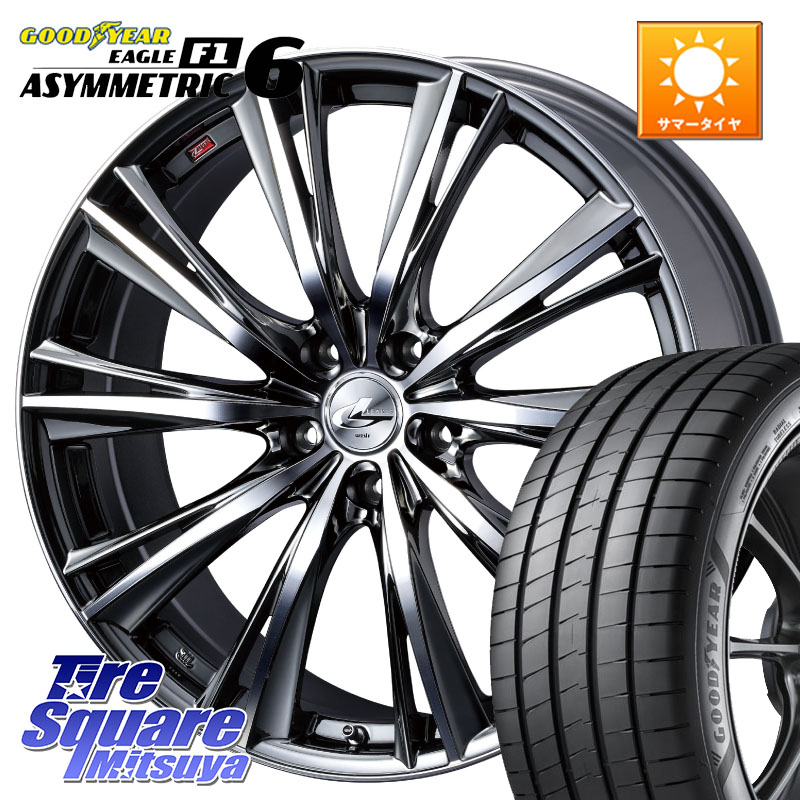 WEDS 33909 レオニス WX ウェッズ Leonis ホイール 19インチ 19 X 7.5J +53 5穴 114.3 グッドイヤー EAGLE F1 ASYMMETRIC 6 サマータイヤ 235/40R19