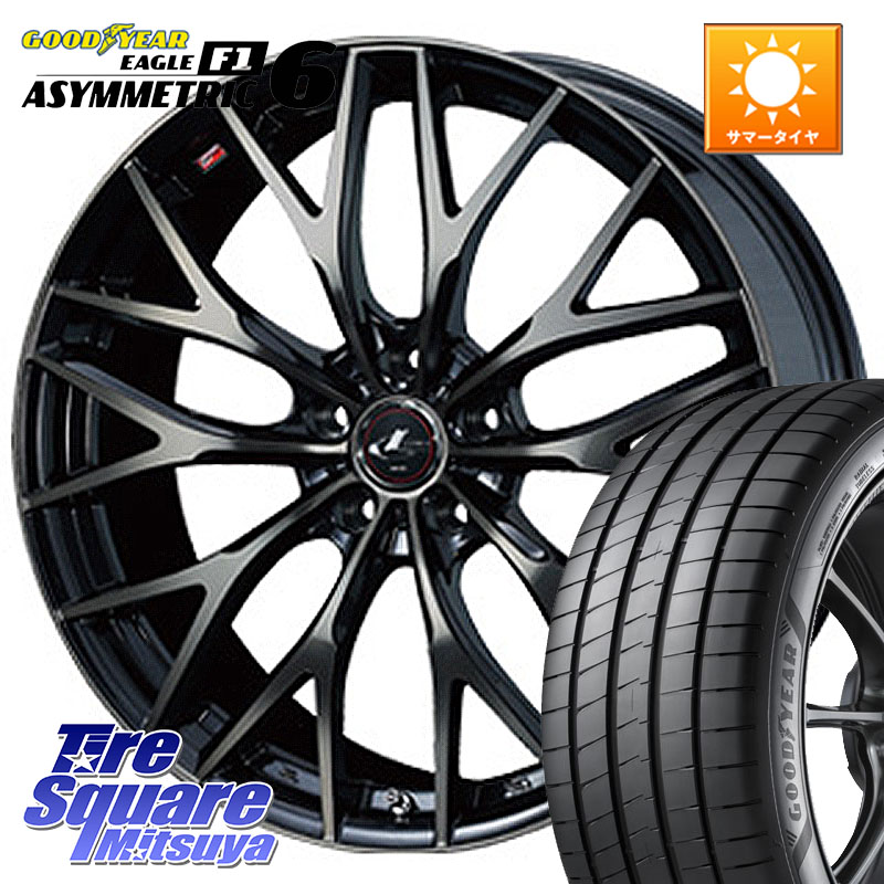 グッドイヤー EAGLE F1 ASYMMETRIC 6 サマータイヤ 245/40R18WEDS 37441 レオニス MX ウェッズ Leonis ホイール 18インチ 18X8.0J(EVO10 CZ4A) 42 5穴 114.3 CZ4Aランエボ10ブレンボキャリパー対応|タイヤスクエアミツヤ