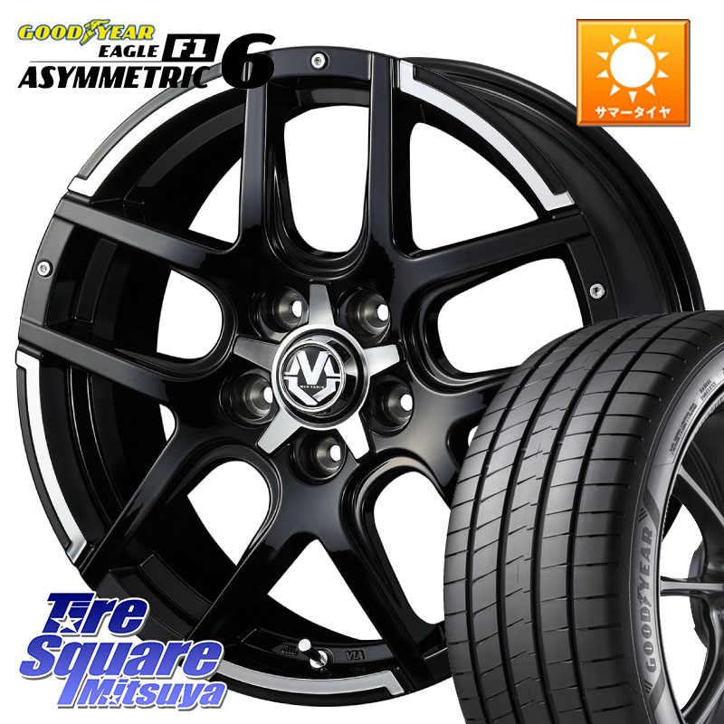 WEDS ウェッズ MUD VANCE 04 マッドヴァンス 17 X 7.0J +45 5穴 114.3 グッドイヤー EAGLE F1 ASYMMETRIC 6 サマータイヤ 225/45R17