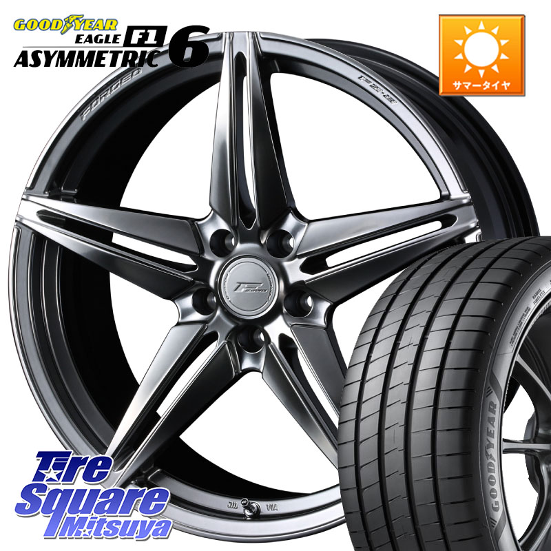 グッドイヤー EAGLE F1 ASYMMETRIC 6 サマータイヤ 245/40R18WEDS F ZERO FZ-3 FZ3 鍛造 FORGED ホイール18インチ エフゼロ 18X8.0J(VAB 6POT) 45 5穴 114.3 WRX STI アプライドD-F(ブレンボ6POTキャリパー)対応｜タイヤスクエアミツヤ