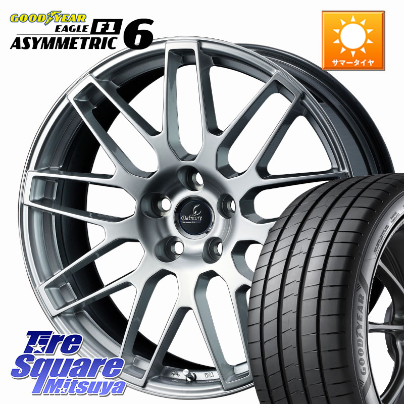 グッドイヤー EAGLE F1 ASYMMETRIC 6 サマータイヤ 245/45R19WEDS 37833 Delmore デルモア LC.S 平座仕様(レクサス車専用) 19X8.0J 35 5穴 120|タイヤスクエアミツヤ