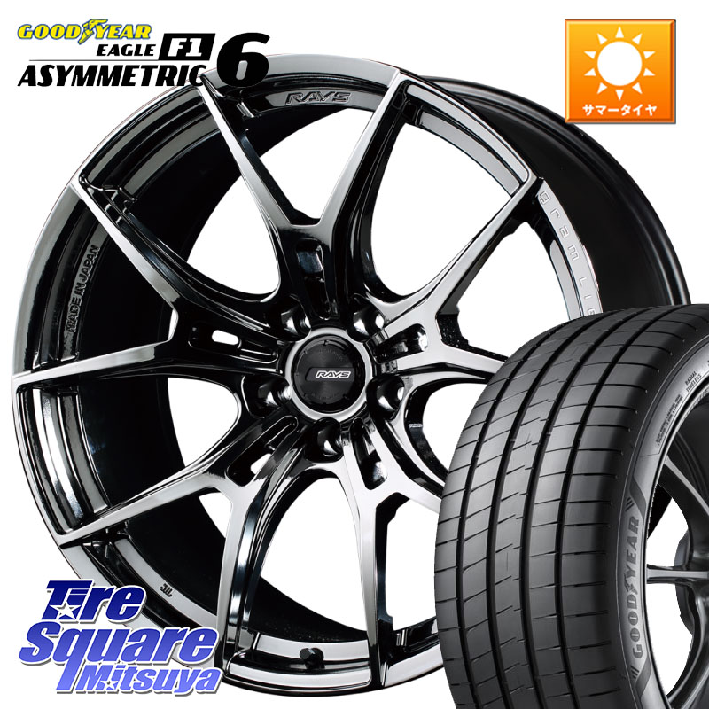 RAYS 【欠品次回6~7月】 レイズ GramLights グラムライツ 57FXZ RBC ホイール 19インチ 19 X 8.0J +45 5穴 114.3 グッドイヤー EAGLE F1 ASYMMETRIC 6 サマータイヤ 225/35R19 90系ノア ヴォクシー リーフ 176,135円