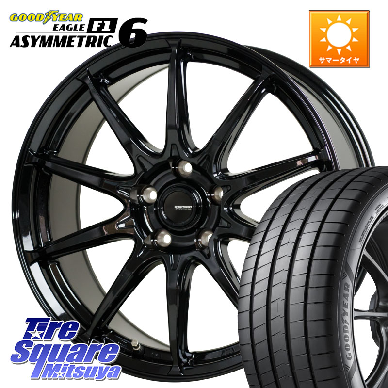 HotStuff G-SPEED G-05 G05 17インチ ジースピード ホイール 17 X 7.0J +55 5穴 114.3 グッドイヤー EAGLE F1 ASYMMETRIC 6 サマータイヤ 225/50R17