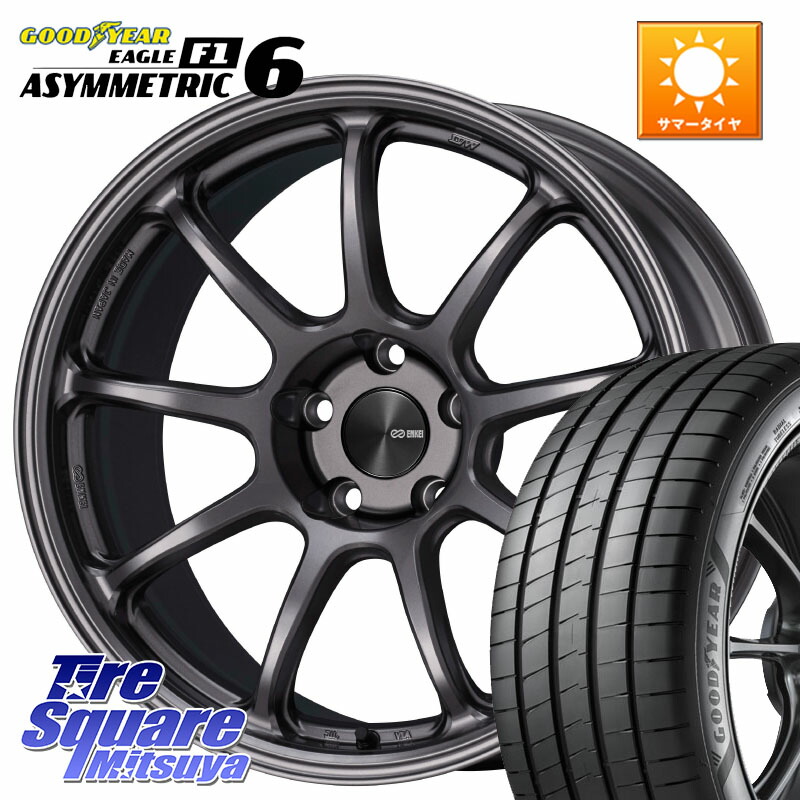 ENKEI PerformanceLine PF09 ホイール 4本 18インチ 18 X 8.5J +45 5穴 114.3 グッドイヤー EAGLE F1 ASYMMETRIC 6 サマータイヤ 235/40R18