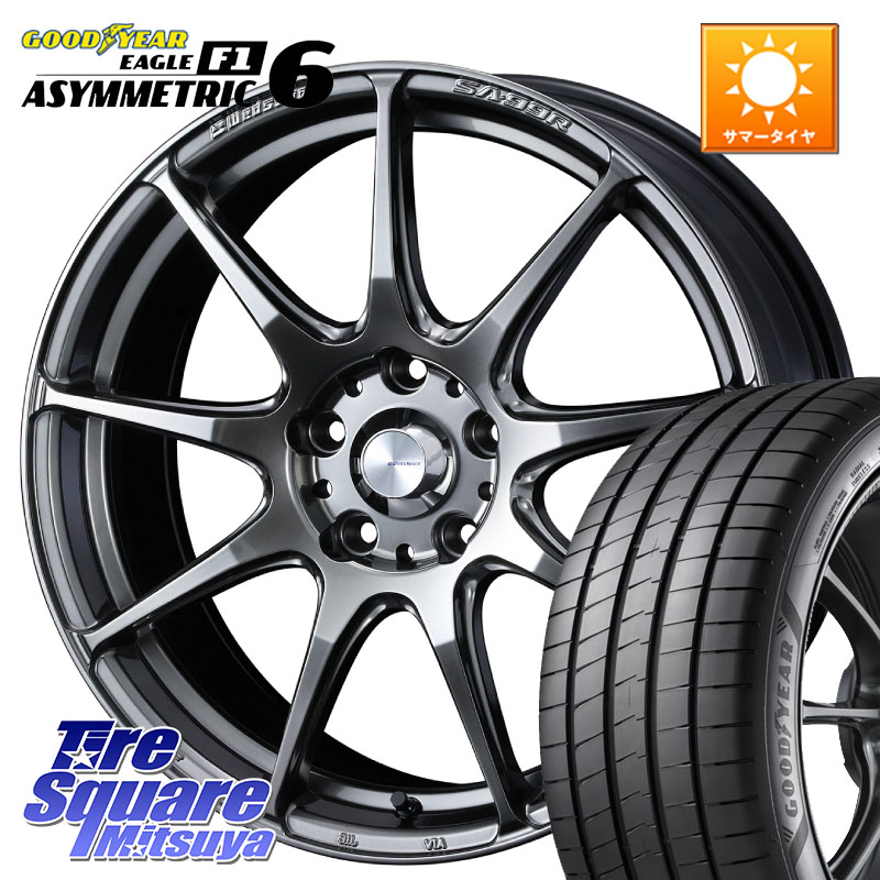 WEDS ウェッズ スポーツ SA99R SA-99R PSB 18インチ 18 X 8.5J +35 5穴 114.3 グッドイヤー EAGLE F1 ASYMMETRIC 6 サマータイヤ 235/50R18 30系アルファード 30系ヴェルファイア 20系アルファード