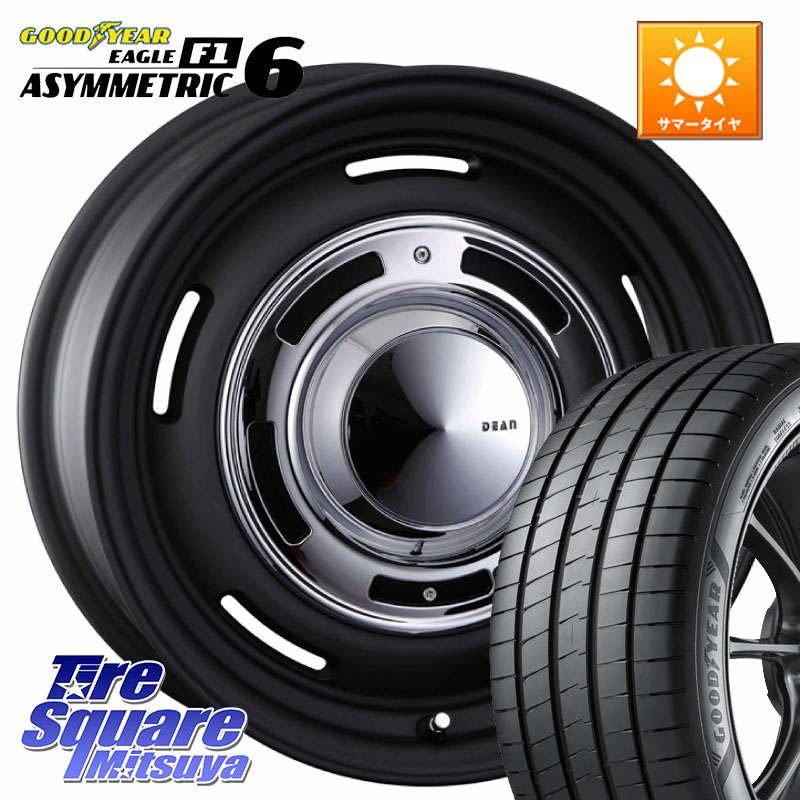 CRIMSON ディーン クロスカントリー ブラック 17インチ 17 X 7.0J(MINI F55 F56 F57) +47 5穴 112 グッドイヤー EAGLE F1 ASYMMETRIC 6 サマータイヤ 205/45R17 MINI ミニ F55 F56 F57