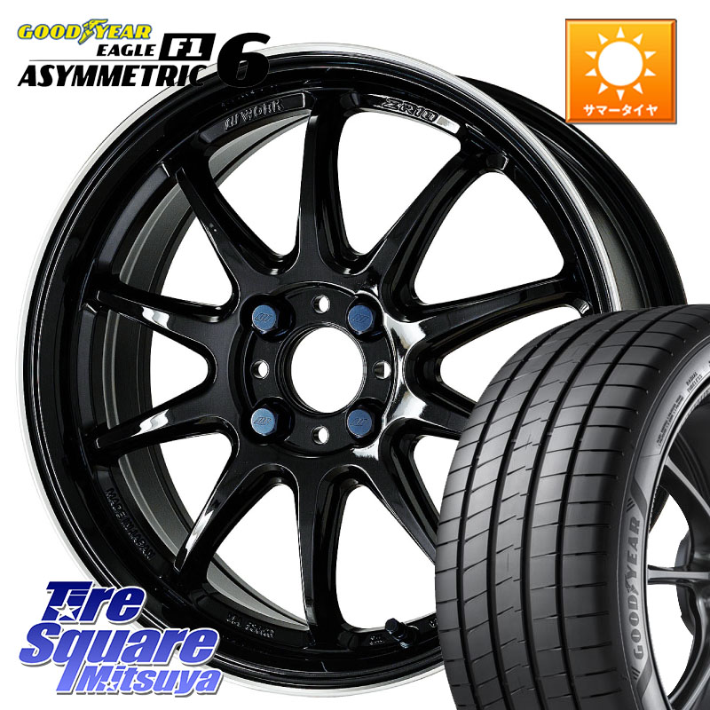 グッドイヤー EAGLE F1 ASYMMETRIC 6 サマータイヤ 215/45R17WORK ワーク EMOTION エモーション ZR10 17インチ 17X7.0J 47 4穴 100 FITクロスター アクア｜タイヤスクエアミツヤ