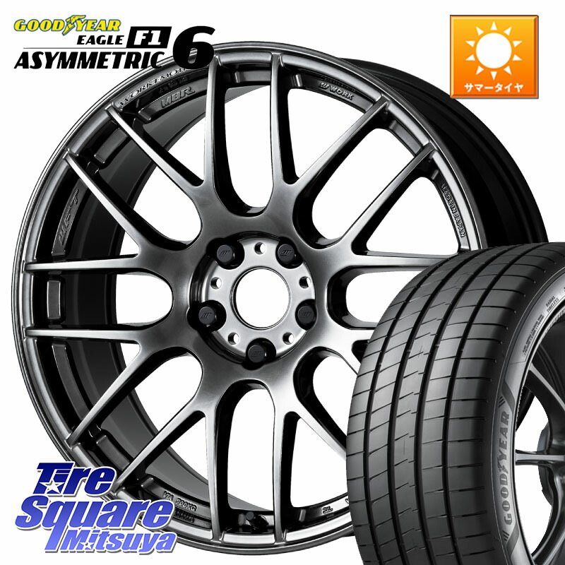 グッドイヤー EAGLE F1 ASYMMETRIC 6 サマータイヤ 225/55R17WORK ワーク EMOTION エモーション M8R GTK 17インチ 17X7.0J 47 5穴 100|タイヤスクエアミツヤ
