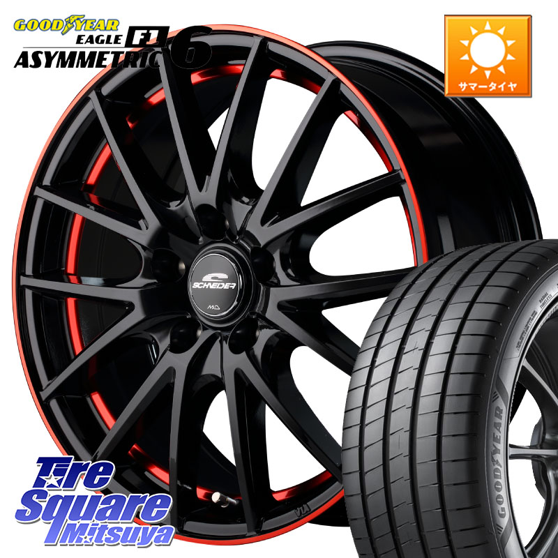 MANARAY MID SCHNEIDER シュナイダー RX27 17インチ 17 X 7.0J +38 5穴 114.3 グッドイヤー EAGLE F1 ASYMMETRIC 6 サマータイヤ 205/50R17 GRヤリスRSノーマルキャリパー 94,408円