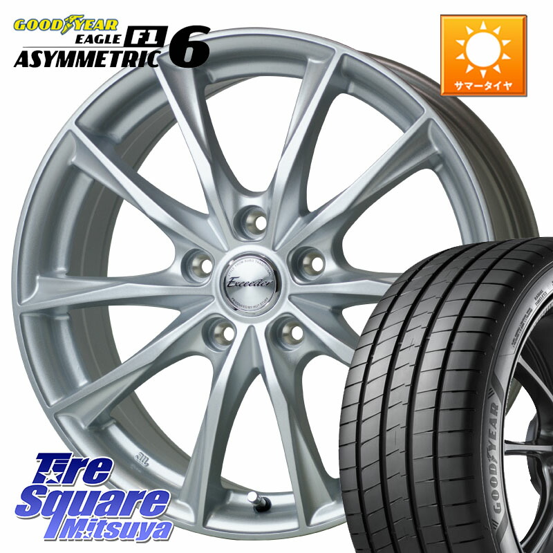 HotStuff エクシーダー E06 ホイール 19インチ 19 X 8.0J +42 5穴 114.3 グッドイヤー EAGLE F1 ASYMMETRIC 6 サマータイヤ 225/45R19 10系カローラクロス